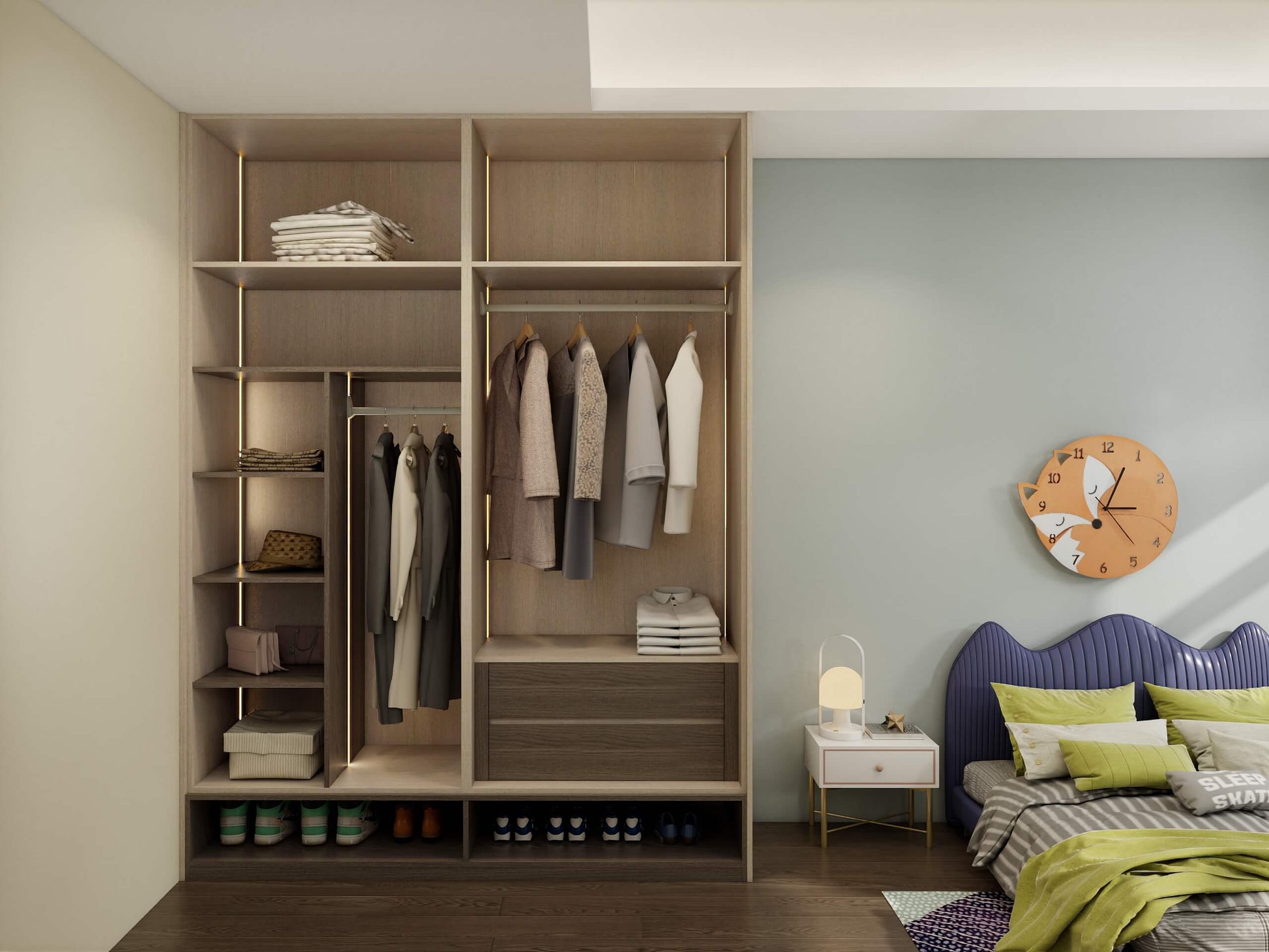 Children's Bedroom Closet Design 2-2