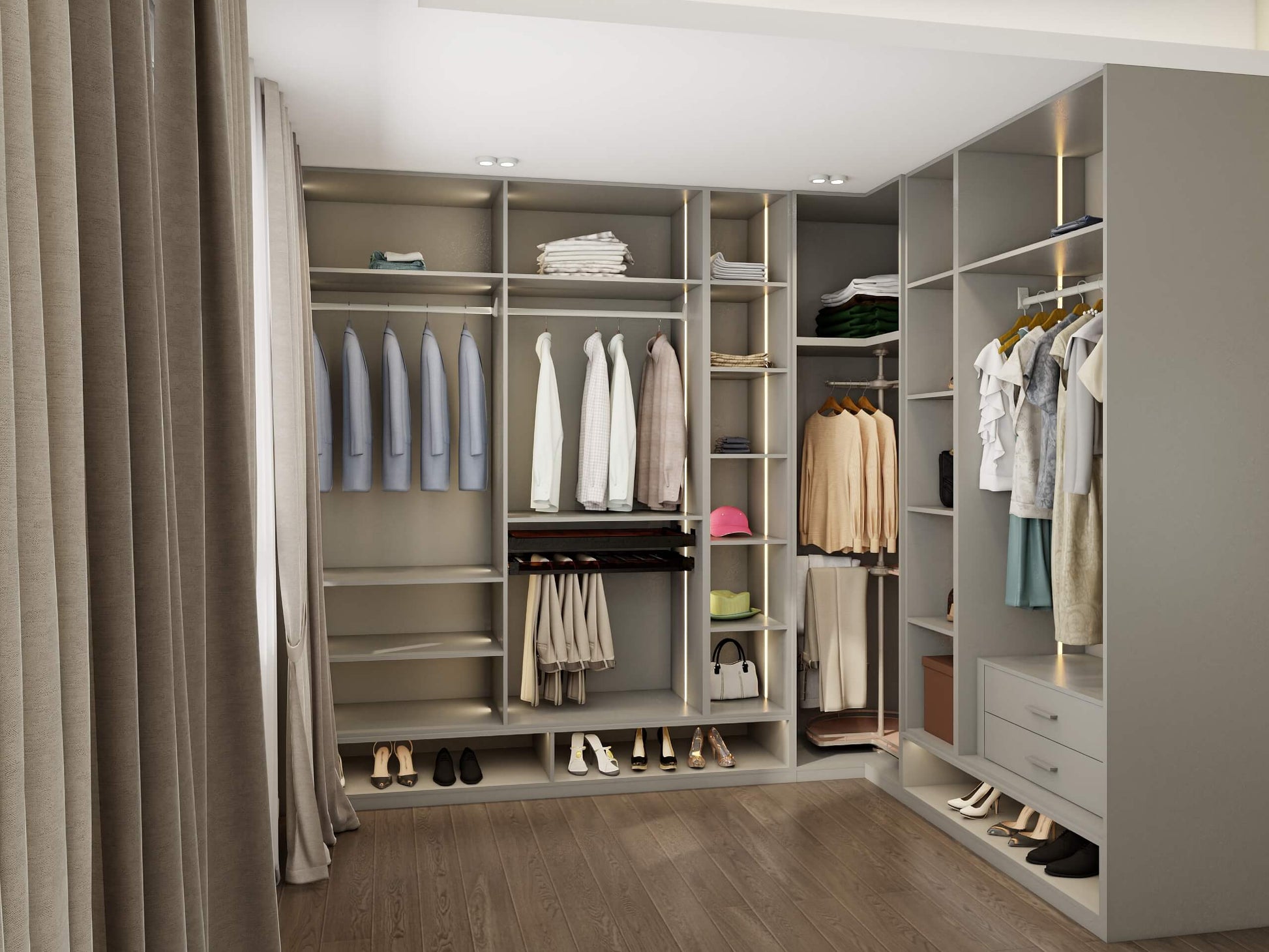 Master's Bedroom Closet Design 1-6