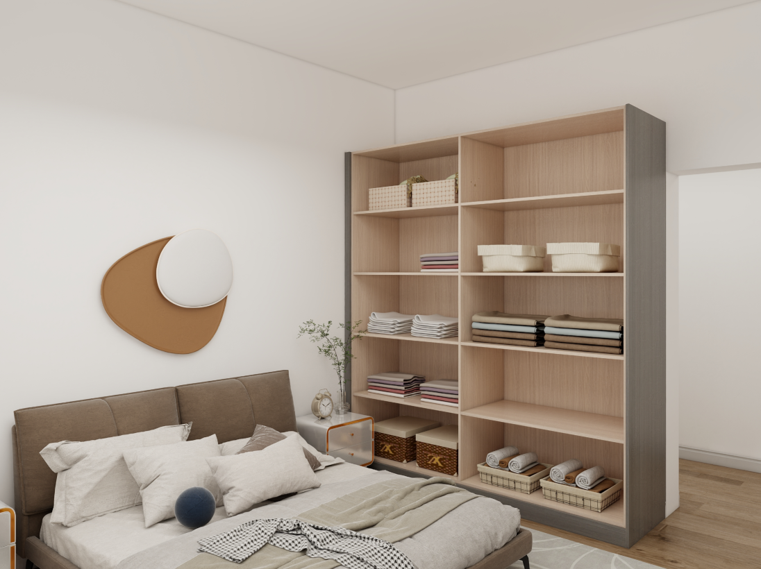 Modern House Bedroom 1 Cabinets-1F02